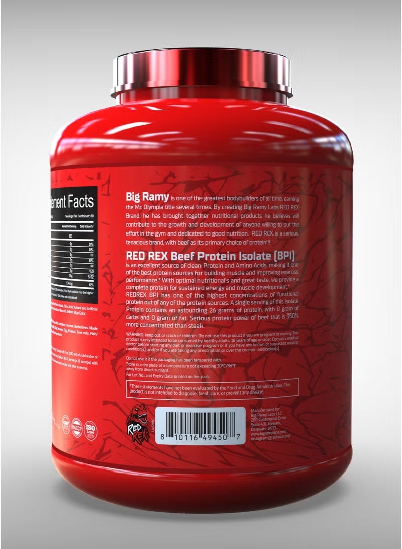 مختبرات رامي الكبرى ريدريكس - بروتين لحم بقري معزول - بنكهة الكشمش الأسود - 4 أرطال - 60 حصة - Image 3